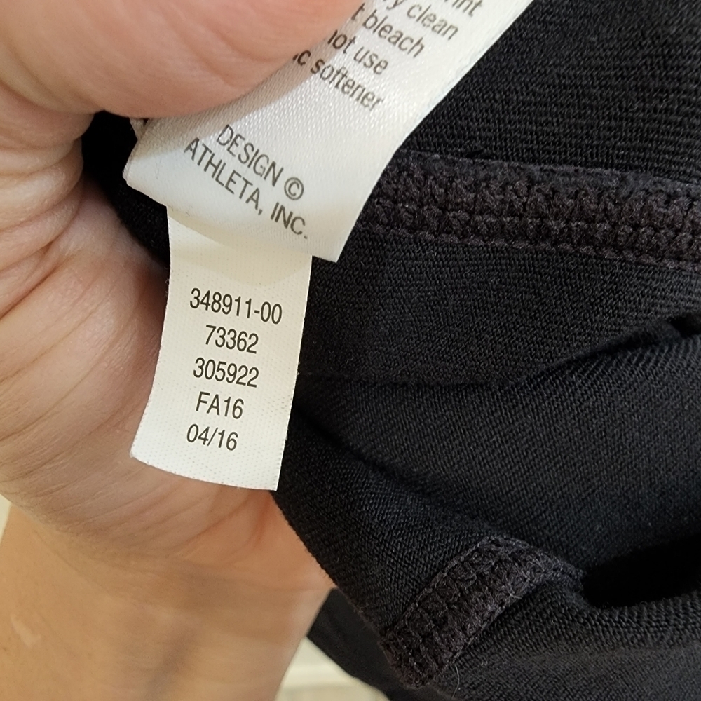 💜 Athleta Chaturanga To Town Black High Rise Leggings 348911 - Picture 7 of 7